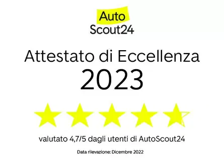 Attestato di Eccellenza Autoscout24 2023