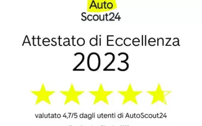 Attestato di Eccellenza Autoscout24 2023