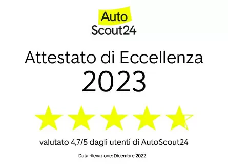 Attestato di eccellenza Autoscout24 2023 Attestato di Eccellenza Autoscout24 2023