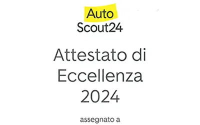 Attestato di Eccellenza Autoscout24 2024