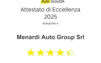🏅 Menardi Auto Group conquista l’Attestato di Eccellenza AutoScout24 2025